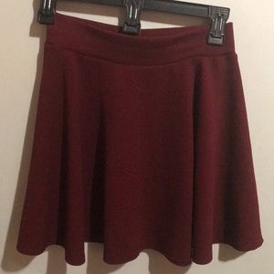 Maroon skater skirt